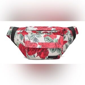 Ganni Floral Fanny Pack Bum Bag in Brazilian Sand Rose Print